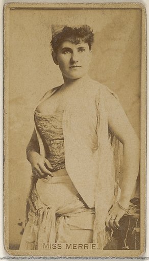 Miss Merrie, from the Actors and Actresses series (N45, Type 8) for Virginia Brights Cigarettes