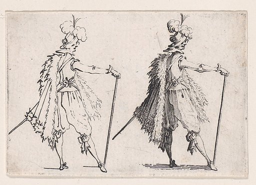 Le Gentilhomme a la Grande Canne (The Gentleman with the Large Cane), from "Les Caprices" Series A, The Florence Set