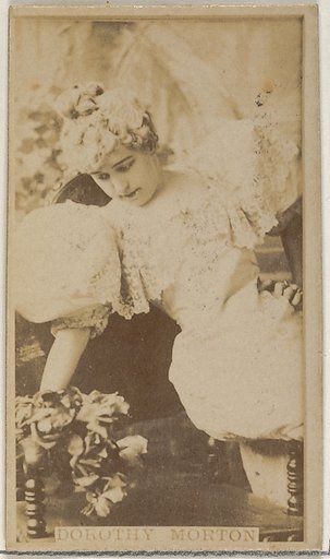 Dorothy Morton, from the Actors and Actresses series (N45, Type 8) for Virginia Brights Cigarettes