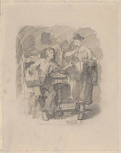 The Critic; verso: Study for The Critic