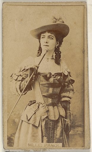 Mlle. Panol, from the Actors and Actresses series (N45, Type 8) for Virginia Brights Cigarettes