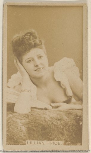 Lillian Price, from the Actors and Actresses series (N45, Type 8) for Virginia Brights Cigarettes