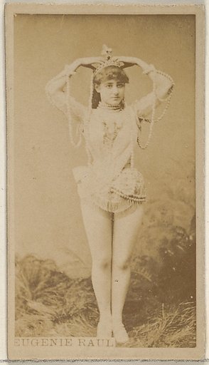 Eugenie Raul, from the Actors and Actresses series (N45, Type 8) for Virginia Brights Cigarettes
