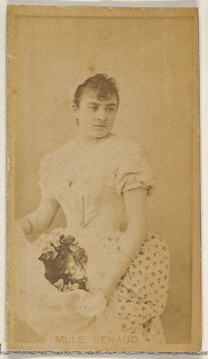 Mlle. Renaud, from the Actors and Actresses series (N45, Type 8) for Virginia Brights Cigarettes
