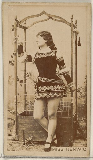 Miss Renwic, from the Actors and Actresses series (N45, Type 8) for Virginia Brights Cigarettes
