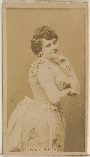 Fanny Rice, from the Actors and Actresses series (N45, Type 8) for Virginia Brights Cigarettes