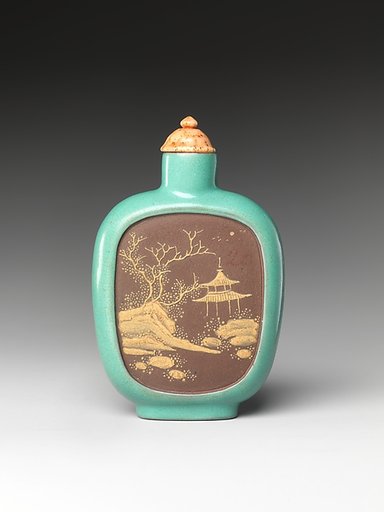 Snuff Bottle with Landscape