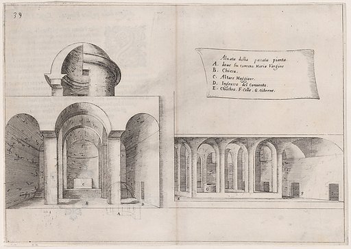 Plate 32, from "Trattato delle Piante & Immagini de Sacri Edifizi di Terra Santa" (Treatise of the Plans & Images of the Sacred Buildings of the Holy Land)