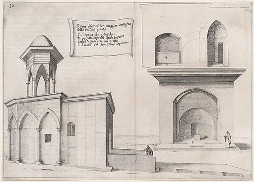 Plate 25, from "Trattato delle Piante & Immagini de Sacri Edifizi di Terra Santa" (Treatise of the Plans & Images of the Sacred Buildings of the Holy Land)