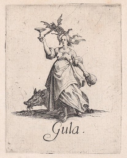 La Gourmandise (Gluttony), from "Les Péchées Capitaux" (The Deadly Sins)