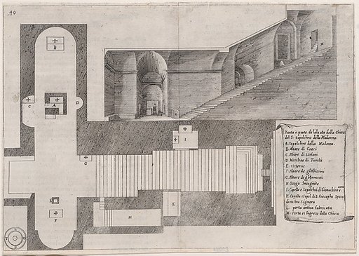 Plate 33, from "Trattato delle Piante & Immagini de Sacri Edifizi di Terra Santa" (Treatise of the Plans & Images of the Sacred Buildings of the Holy Land)