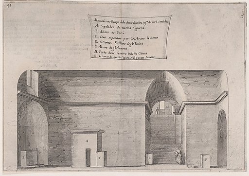 Plate 34, from "Trattato delle Piante & Immagini de Sacri Edifizi di Terra Santa" (Treatise of the Plans & Images of the Sacred Buildings of the Holy Land)
