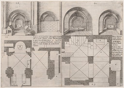 Plate 23, from "Trattato delle Piante & Immagini de Sacri Edifizi di Terra Santa" (Treatise of the Plans & Images of the Sacred Buildings of the Holy Land)
