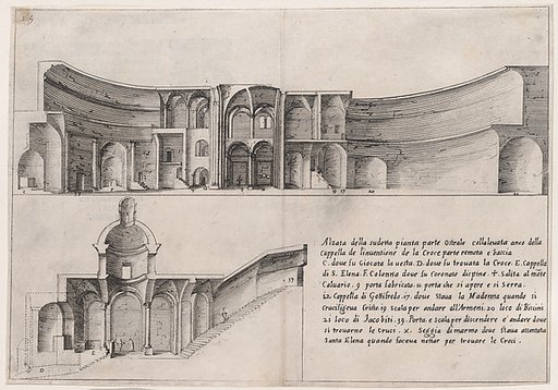 Plate 21, from "Trattato delle Piante & Immagini de Sacri Edifizi di Terra Santa" (Treatise of the Plans & Images of the Sacred Buildings of the Holy Land)