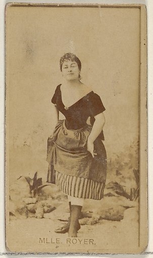Mlle. Royer, from the Actors and Actresses series (N45, Type 8) for Virginia Brights Cigarettes