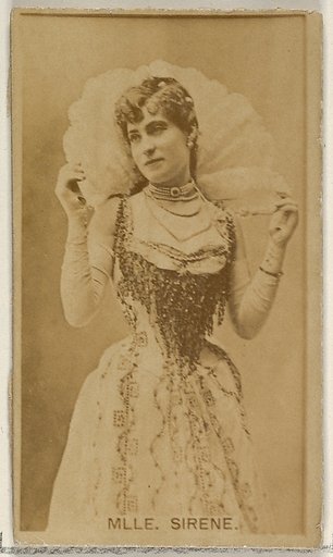 Mlle. Sirene, from the Actors and Actresses series (N45, Type 8) for Virginia Brights Cigarettes