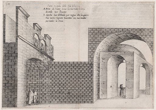 Plate 15, from "Trattato delle Piante & Immagini de Sacri Edifizi di Terra Santa" (Treatise of the Plans & Images of the Sacred Buildings of the Holy Land)