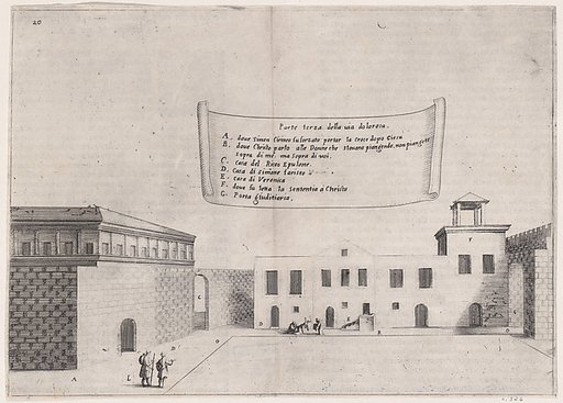 Plate 16, from "Trattato delle Piante & Immagini de Sacri Edifizi di Terra Santa" (Treatise of the Plans & Images of the Sacred Buildings of the Holy Land)