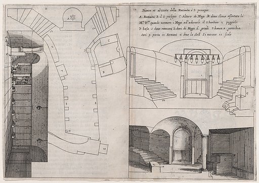 Plate 9, from "Trattato delle Piante & Immagini de Sacri Edifizi di Terra Santa" (Treatise of the Plans & Images of the Sacred Buildings of the Holy Land)