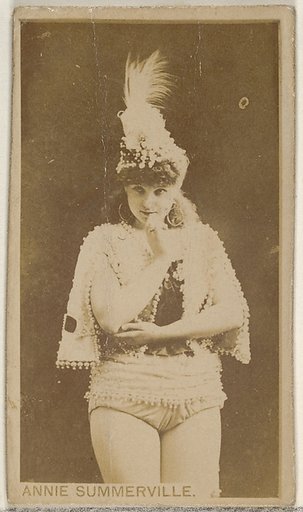 Annie Summerville, from the Actors and Actresses series (N45, Type 8) for Virginia Brights Cigarettes