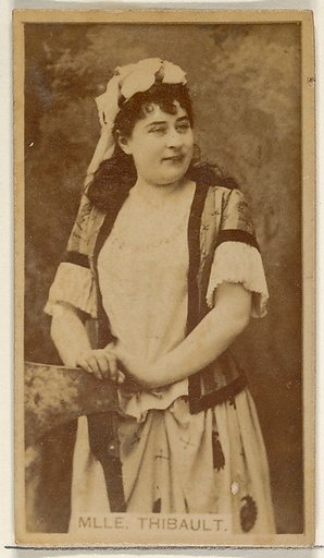 Mlle. Thibault, from the Actors and Actresses series (N45, Type 8) for Virginia Brights Cigarettes