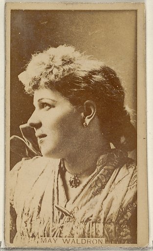 May Waldron, from the Actors and Actresses series (N45, Type 8) for Virginia Brights Cigarettes