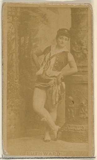 Ruth Ward, from the Actors and Actresses series (N45, Type 8) for Virginia Brights Cigarettes