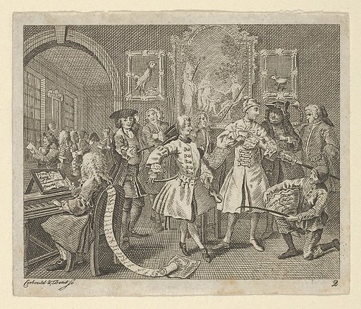 A Rake's Progress, Plate 2