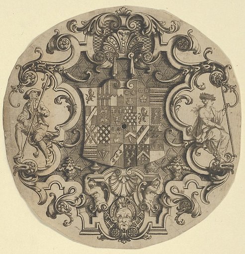 Design for an Ornamental Crest for Silver Plate