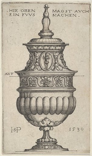 Double Goblet with Oval Medallions