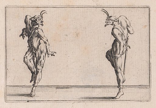 Les Deux Pantalons se Regardant (Two Men in Pantsuits Looking at Each Other), from "Les Caprices" Series B, The Nancy Set