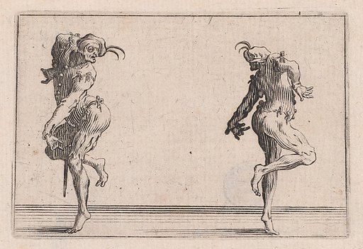Les Deux Pantalons se Tournant le Dos (Two Men in Pantsuits Turned Away from Each Other), from "Les Caprices" Series B, The Nancy Set