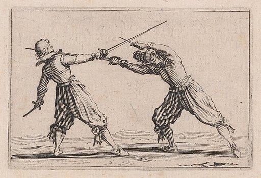 Le Duel a l'Épée et au Poignard (The Duel with the Sword and Dagger), from "Les Caprices" Series B, The Nancy Set