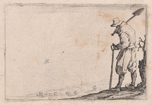 Le Paysan Portant sa Pelle sur L'Épaule (The Peasant Carrying his Shovel Over his Shoulder), from "Les Caprices" Series B, The Nancy Set