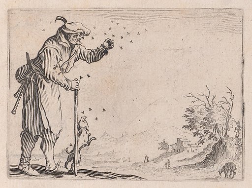 Le Paysan Assailli par les Abeilles (The Peasant Attacked by Bees), from "Les Caprices" Series B, The Nancy Set
