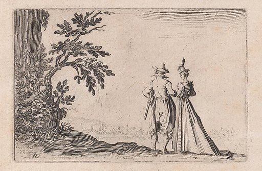 La Promenade (The Walk), from "Les Caprices" Series B, The Nancy Set