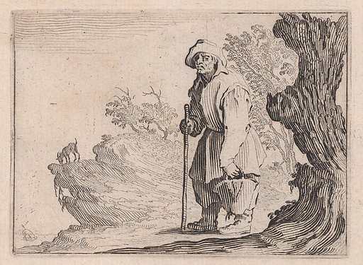Le Paysan Portant son Sac (The Peasant Carrying his Sack), from "Les Caprices" Series B, The Nancy Set
