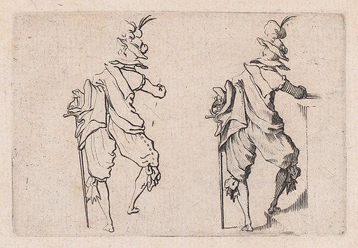 L'Homme Vu de Dos, Avec une Grande Épée (Man Viewed from Behind, with a Large Sword), from "Les Caprices" Series B, The Nancy Set