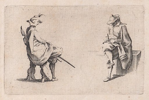 Deux Personnages Assis (Two Seated People), from "Les Caprices" Series B, The Nancy Set