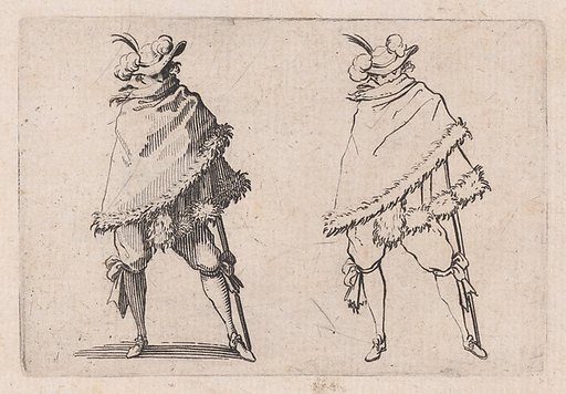 L'Homme Enroulé dans son Manteau (Man Wrapped in his Mantle), from "Les Caprices" Series B, The Nancy Set