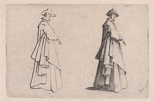 La Dame au Vêtement Ample (The Woman with Ample Clothing), from "Les Caprices" Series B, The Nancy Set