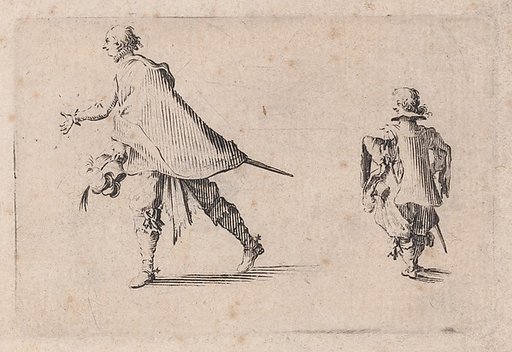 Un Gentilhomme et Son Page (A Gentleman and his Page), from "Les Caprices" Series B, The Nancy Set