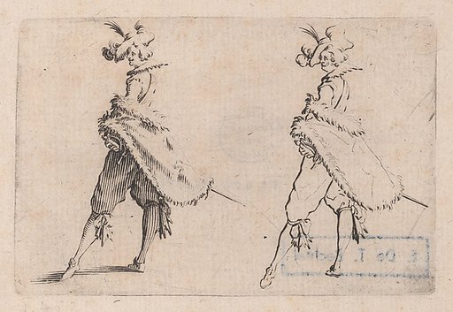 Le Gentilhomme au Manteau Posé sur la Hanche (The Gentleman with his Mantle on his Hip), from "Les Caprices" Series B, The Nancy Set