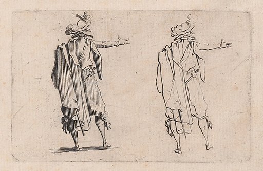 L'Homme Vu de Dos, La Main Droite Tendue (Man Viewed from Behind, Right Hand Extended), from "Les Caprices" Series B, The Nancy Set
