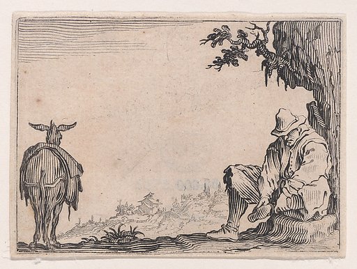 Le Paysan se Déchaussant (The Peasant Removing his Shoes), from Les Caprices Series B, The Nancy Set
