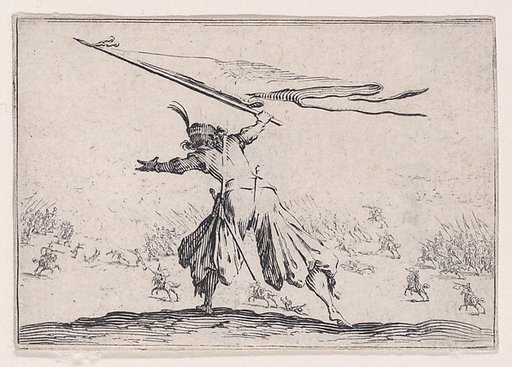 Le Porte-Étendard (The Standard Bearer), from "Les Caprices" Series B, The Nancy Set