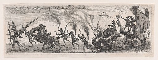 Entrée de MM. de Couvonge et de Chalabre (Entrance of Monsieur de Couvonge and of Monsieur de Chalabre), from "Le Combat a la Barrière"