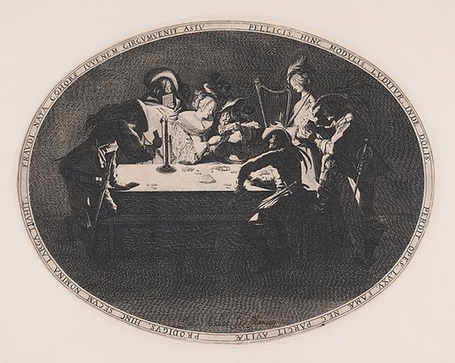 Le Brelan, pièce appelée aussi Les Joueurs de Cartes et L'Enfant Produgue Trompé par une Troupe de Filous (Three of a Kind, also called The Card Players and The Prodigal Son Tricked by a Group of Thieves)