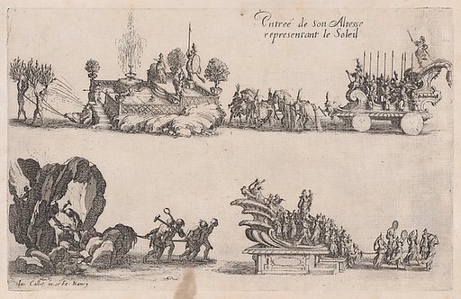 Entrée du duc Charles IV (Entrance of Duke Charles IV), from Le Combat a la Barrière in the Palace at Nancy by Henri Humbert, printed by Sebastien Phillipe