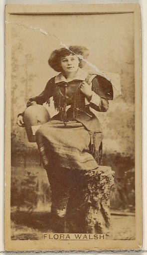 Flora Walsh, from the Actors and Actresses series (N45, Type 8) for Virginia Brights Cigarettes